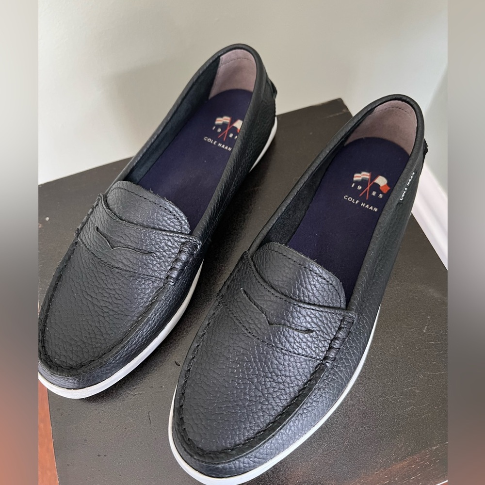 Cole Haan Black Leather Nantucket Loafer II
